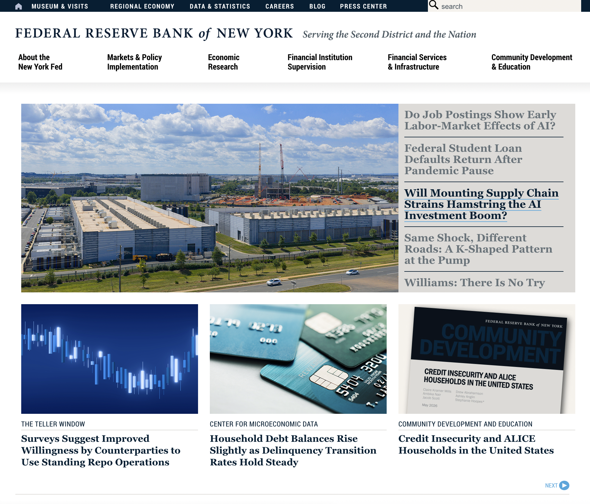 Modernized responsive institutional website screen grab