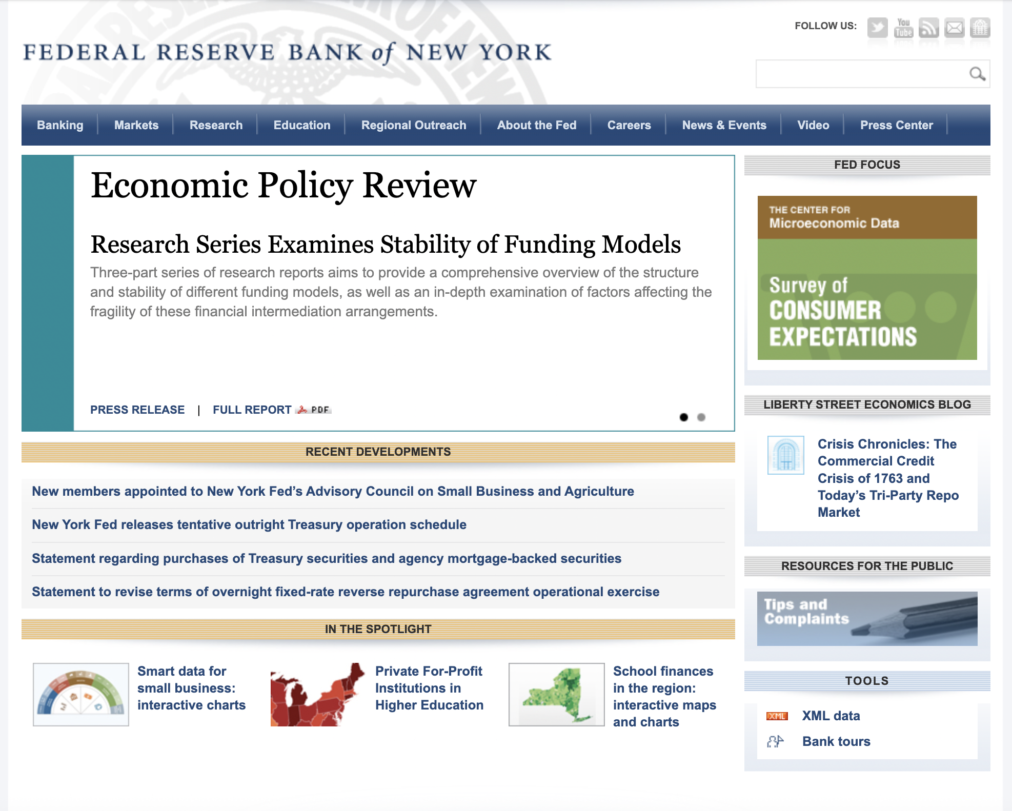 Second legacy institutional website before modernization screen grab